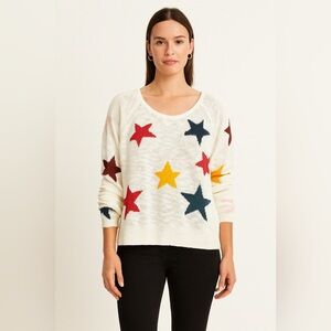Star Patterned Sweater - Multicolor